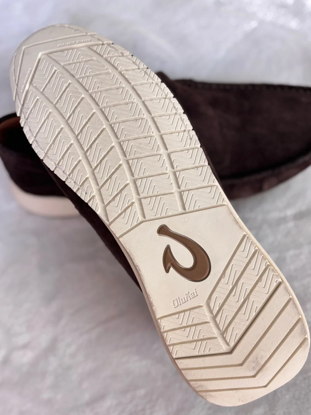 OLUKAI Men's Ka'a Brown Italian Suede Slip On Loafer--NEW--12